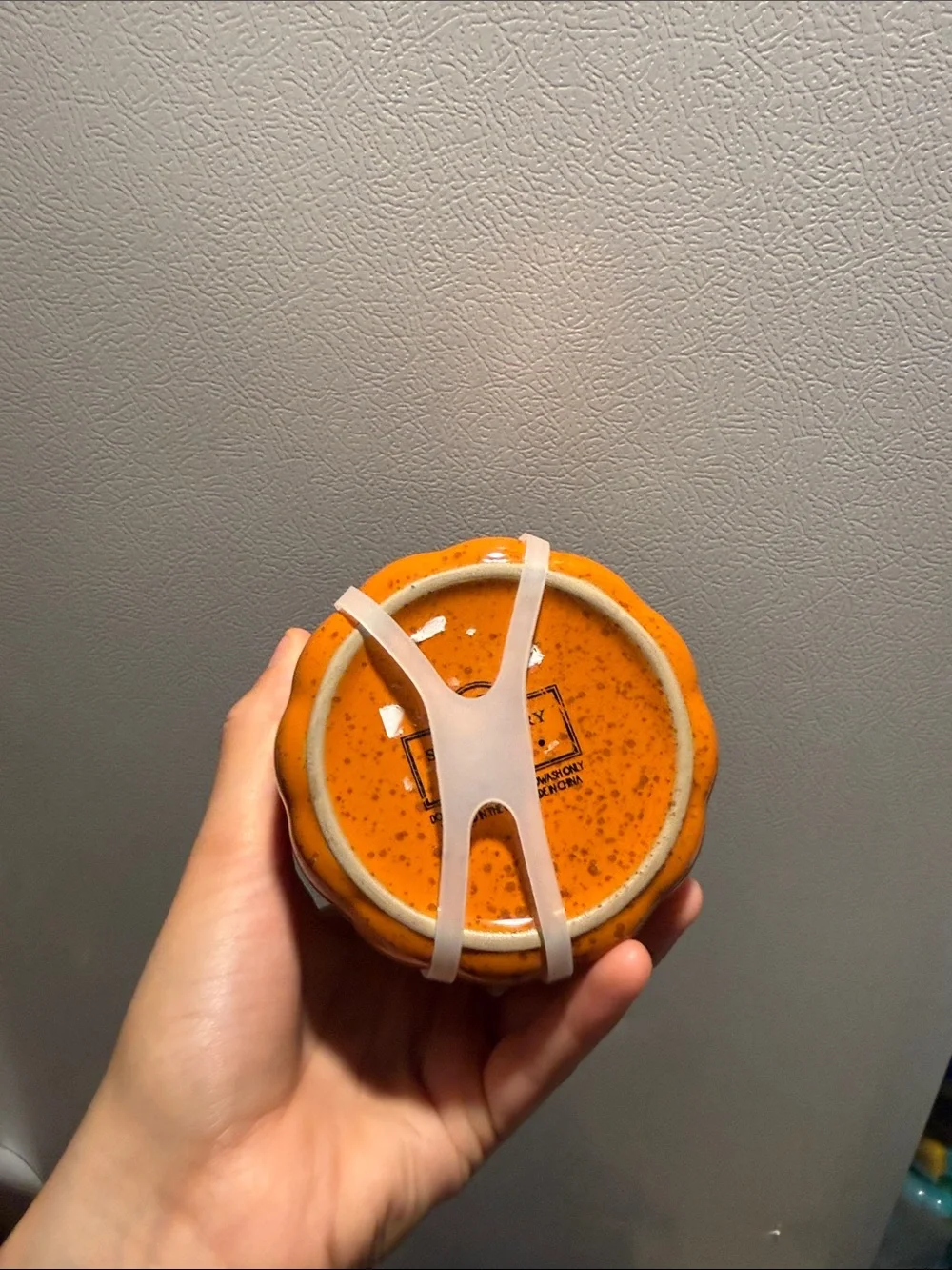 Orange Ceramic Pumpkin - Kitchen Storage